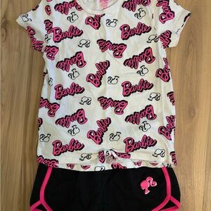 Barbie Kids Set - white and Black with Pink Accents